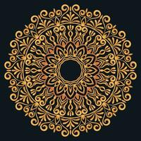 Decorative elements luxury ornament pattern gradient mandala design vector