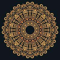 Decorative elements luxury ornament pattern gradient mandala design vector