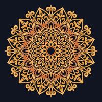 Decorative elements luxury ornament pattern gradient mandala design vector