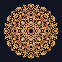 Decorative elements luxury ornament pattern gradient mandala design vector