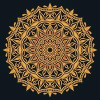 Decorative elements luxury ornament pattern gradient mandala design vector