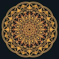 Decorative elements luxury ornament pattern gradient mandala design vector