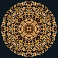 Decorative elements luxury ornament pattern gradient mandala design vector