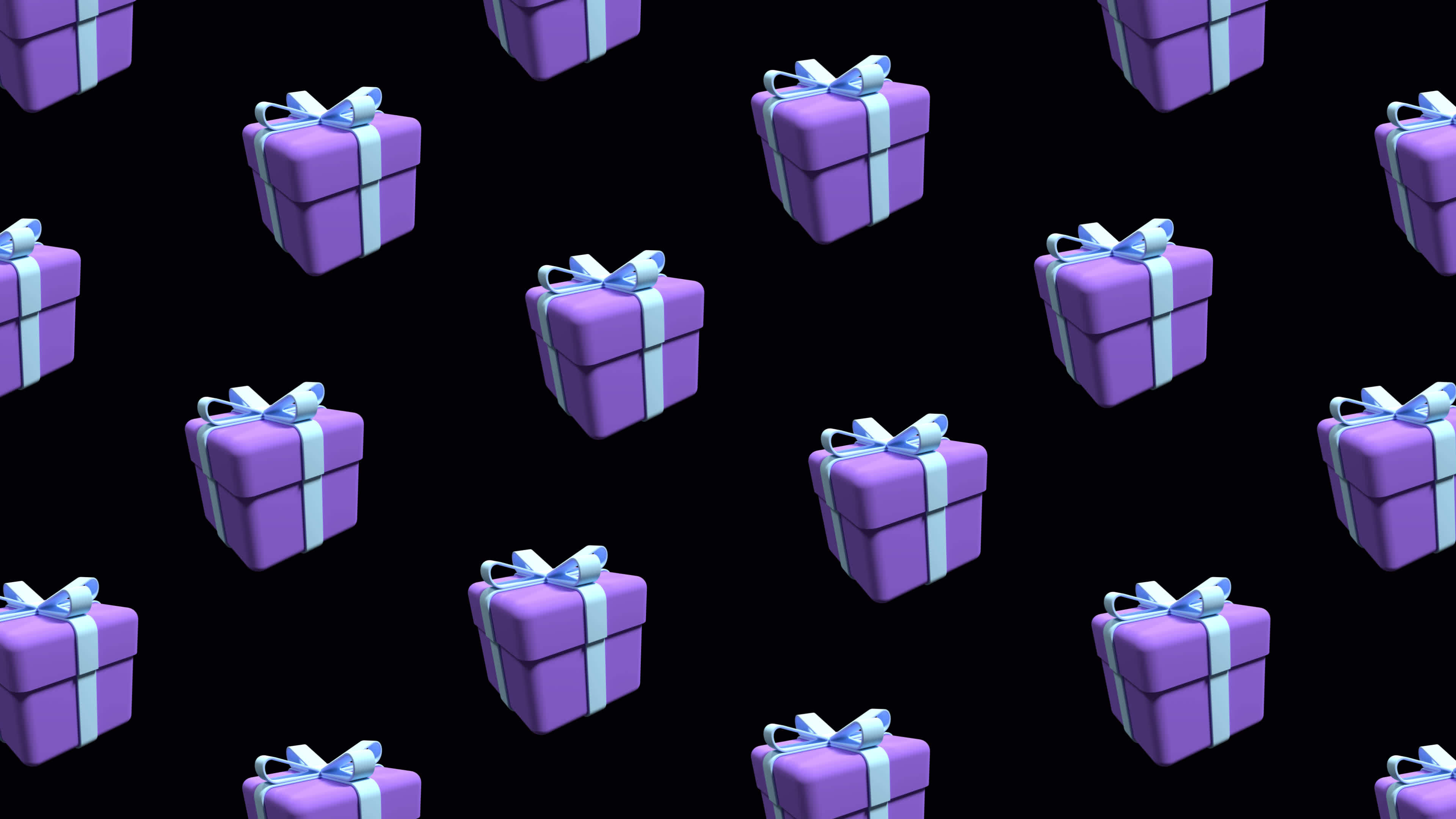Moving pattern of gift box. Repeating pattern of gift box. Animated