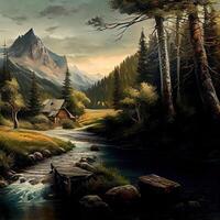 Landscape Abstract Realism Style - photo