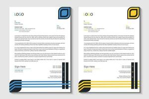 Creative letterhead, Corporate business letterhead, Elegant a4 letterhead template vector