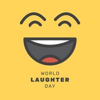 Vector illustration of World Laughter Day poster