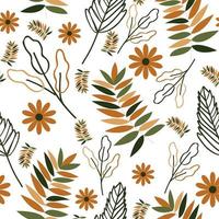 floral seamless pattern for wrapping, poster or fabric vector