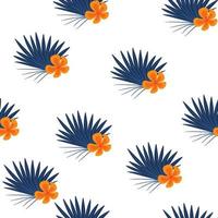 Ecsotic simple tropical pattern vector