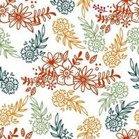 floral seamless pattern for wrapping, poster or fabric vector