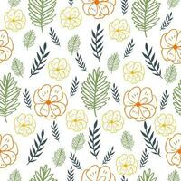 floral seamless pattern for wrapping, poster or fabric vector