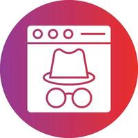 Vector Design Incognito Icon Style