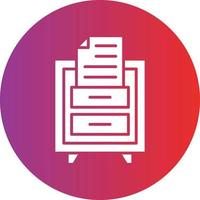 Vector Design File Drawer Icon Style
