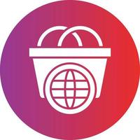 Vector Design Worldwide Shopping Icon Style