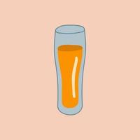 Beer glass on isolated background. vector