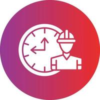 Vector Design Working Hours Icon Style