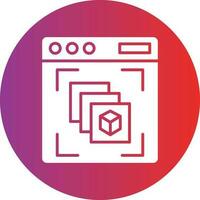 Vector Design Depth Perception Icon Style
