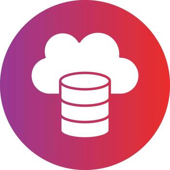 vector diseño nube datos icono estilo