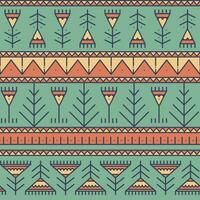 Vector seamless colored geometric pattern. Best design for fabric, wrapping paper, wallpaper. Tribal and ethnic elements