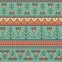 Vector seamless colored geometric pattern. Best design for fabric, wrapping paper, wallpaper. Tribal and ethnic elements