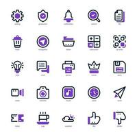 Mobile App icon pack for your website design, logo, app, and user interface. Mobile App icon mixed line and solid design. Vector graphics illustration and editable stroke.