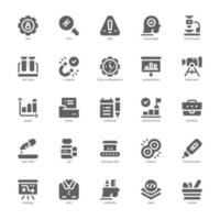 Research and Development Icon pack for your website design, logo, app, and user interface. Research and Development Icon glyph design. Vector graphics illustration and editable stroke.