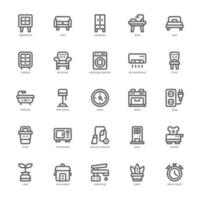 Household Equipment Icon pack for your website design, logo, app, and user interface. Household Equipment Icon outline design. Vector graphics illustration and editable stroke.