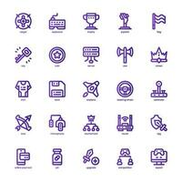 Esport Gaming Icon pack for your website design, logo, app, and user interface. Esport Gaming Icon basic line gradient design. Vector graphics illustration and editable stroke.