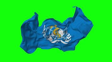 World Health Organization, WHO Flag Seamless Looping Flying in Wind, Looped Bump Texture Cloth Waving Slow Motion, Chroma Key, Luma Matte Selection of Flag, 3D Rendering video