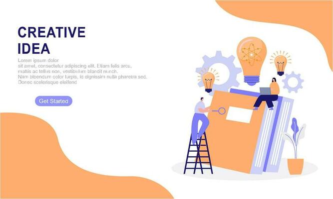 Problem and solution in business solving to look idea concept