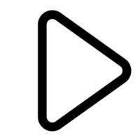 play of user interface outline icon set vector