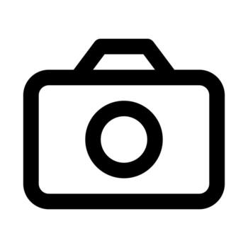 cámara de usuario interfaz contorno icono conjunto vector