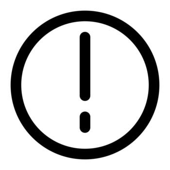 alert of user interface outline icon set vector