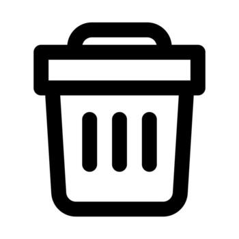 Eliminar de usuario interfaz contorno icono conjunto vector