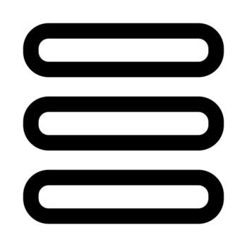 hamburguesa de usuario interfaz contorno icono conjunto vector