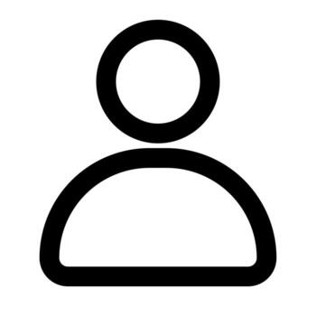 profile of user interface outline icon set vector