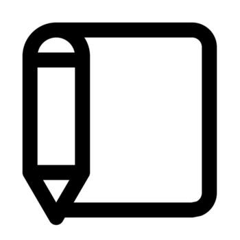 new document of user interface outline icon set vector