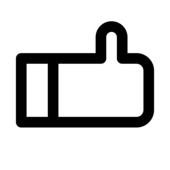 like of user interface outline icon set vector