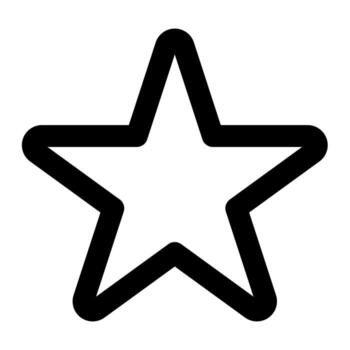 rating of user interface outline icon set vector