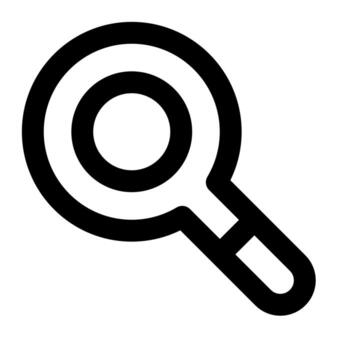 searching of user interface outline icon set vector