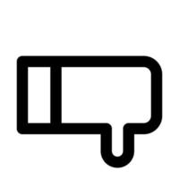 unlike of user interface outline icon set vector