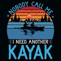 Kayaking graphics tshirt design vector
