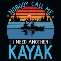 Kayaking graphics tshirt design vector