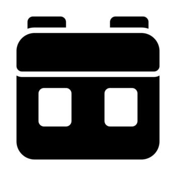 schedule of user interface solid icon set vector