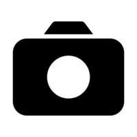 camera of user interface solid icon set vector