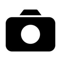 camera of user interface solid icon set vector