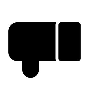 unlike of user interface solid icon set vector