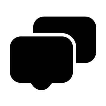 chatting of user interface solid icon set vector