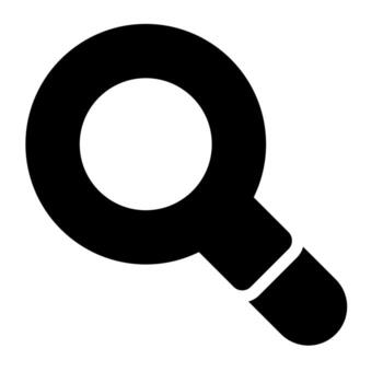 searching of user interface solid icon set vector