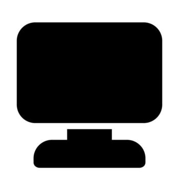 computadora de usuario interfaz sólido icono conjunto vector